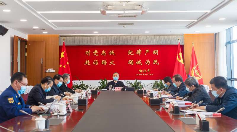 wwww操大逼视频骚逼黄明在应急管理部党委会上强调 着力加强党委班子自...